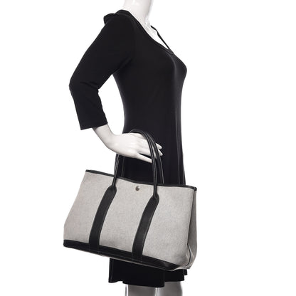 Hermes Twill D H Negonda Garden Party 36 MM Ecru Black 2 of 10