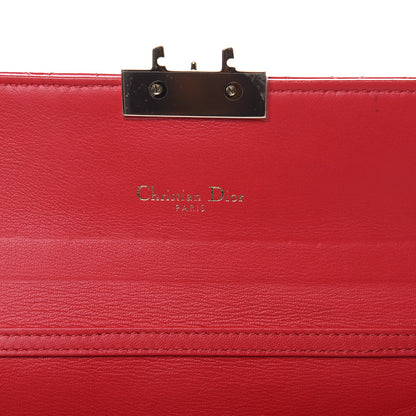 Christian Dior Patent Cannage Miss Dior Chain Wallet Red 6 of 12