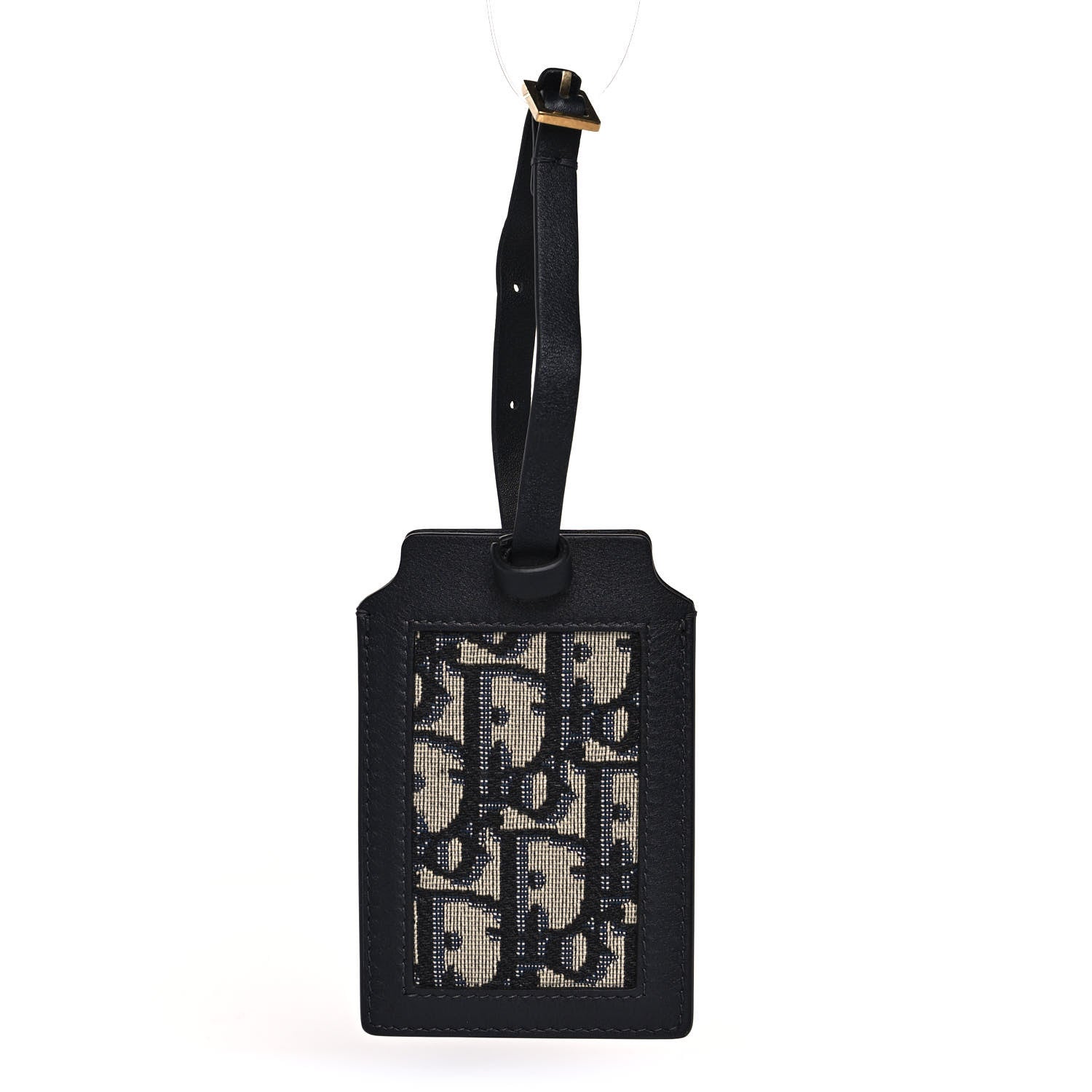 Christian Dior Oblique Luggage Tag Navy Blue 1 of 5