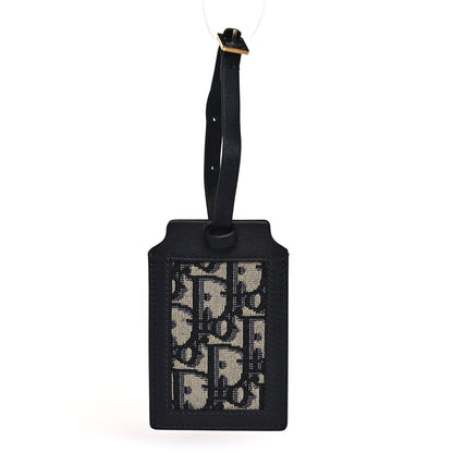 Christian Dior Oblique Luggage Tag Navy Blue 1 of 5