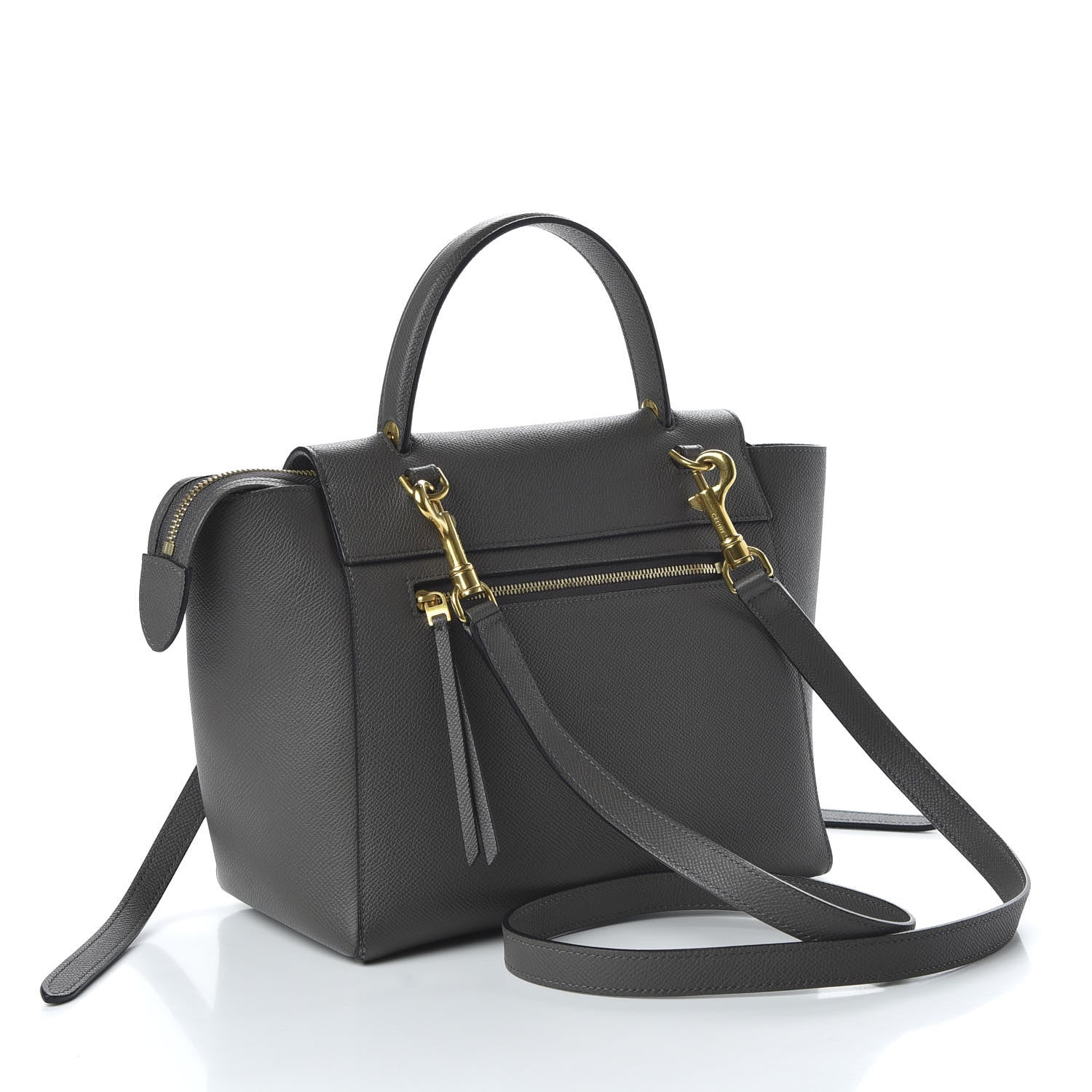 Celine Grained Calfskin Micro Belt Bag Grey 3 of 8