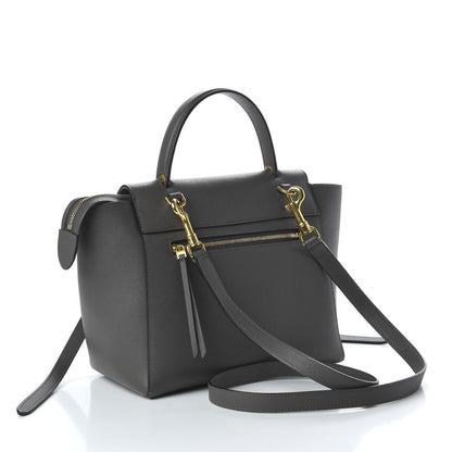 Celine Grained Calfskin Micro Belt Bag Grey 3 of 8