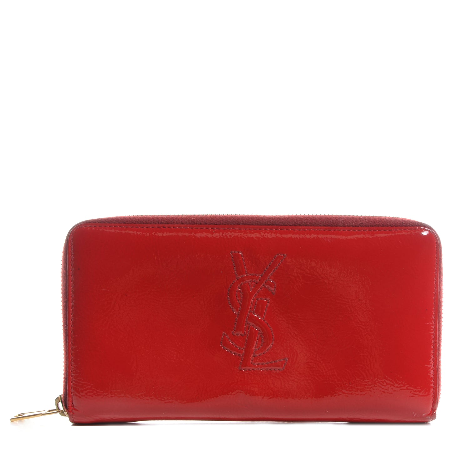 Patent Leather Belle de Jour Zippy Wallet Red