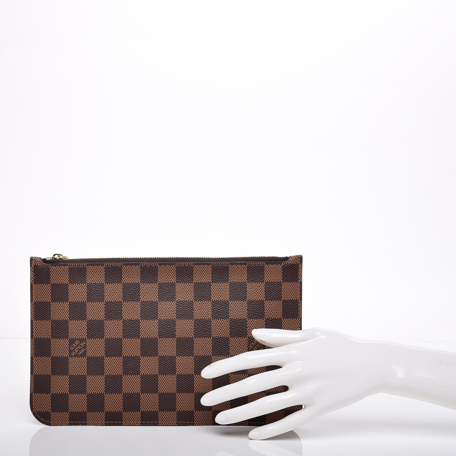 Louis Vuitton Damier Ebene Neverfull MM GM Pochette 2 of 8