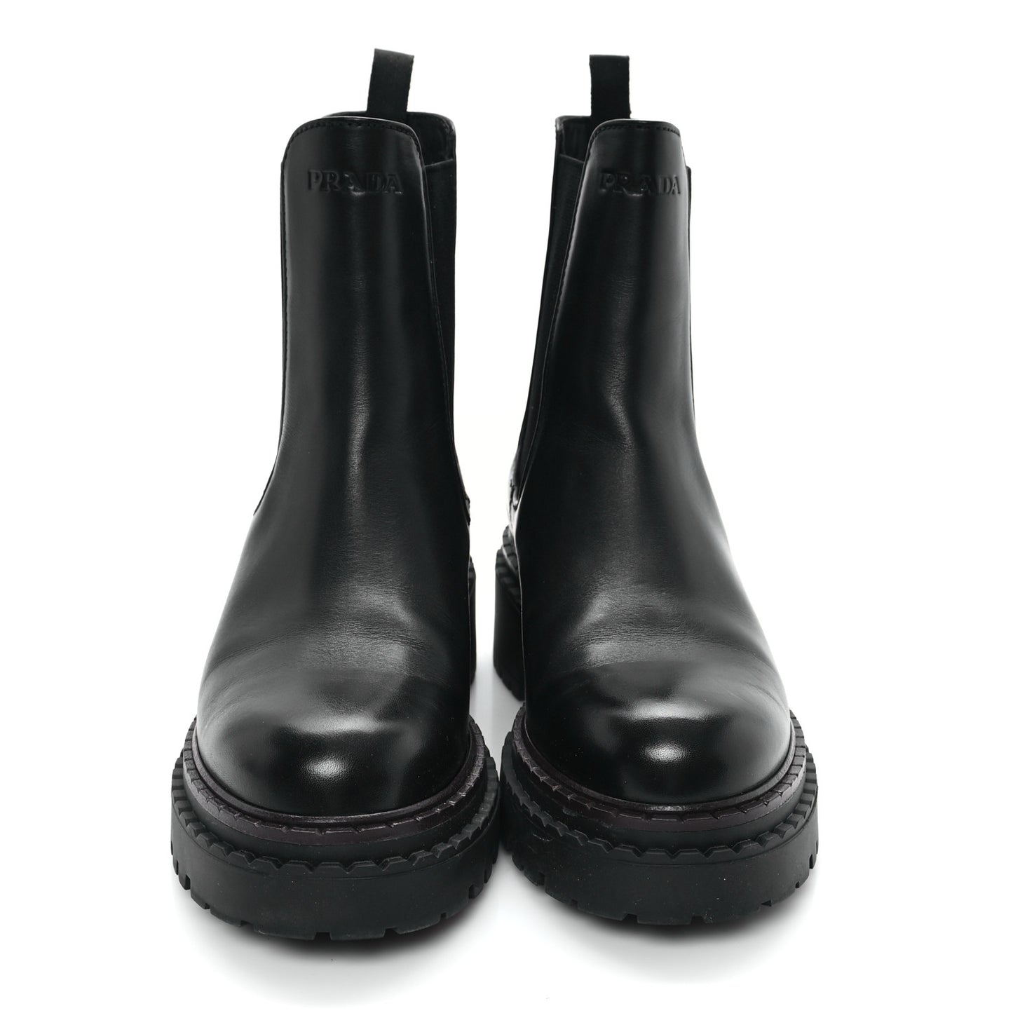 Spazzolato Metal Triangle Logo 50mm Chelsea Boots 37 Black
