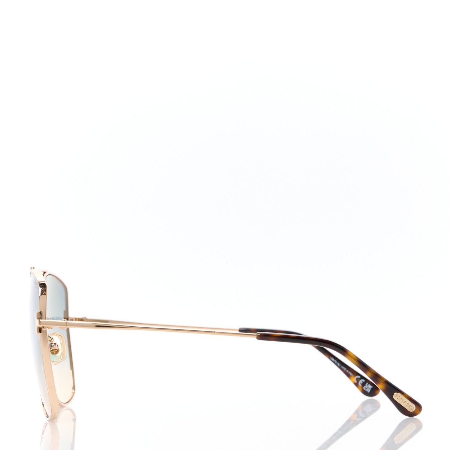 Reggie Aviator Sunglasses TF838 Shiny Rose Gold