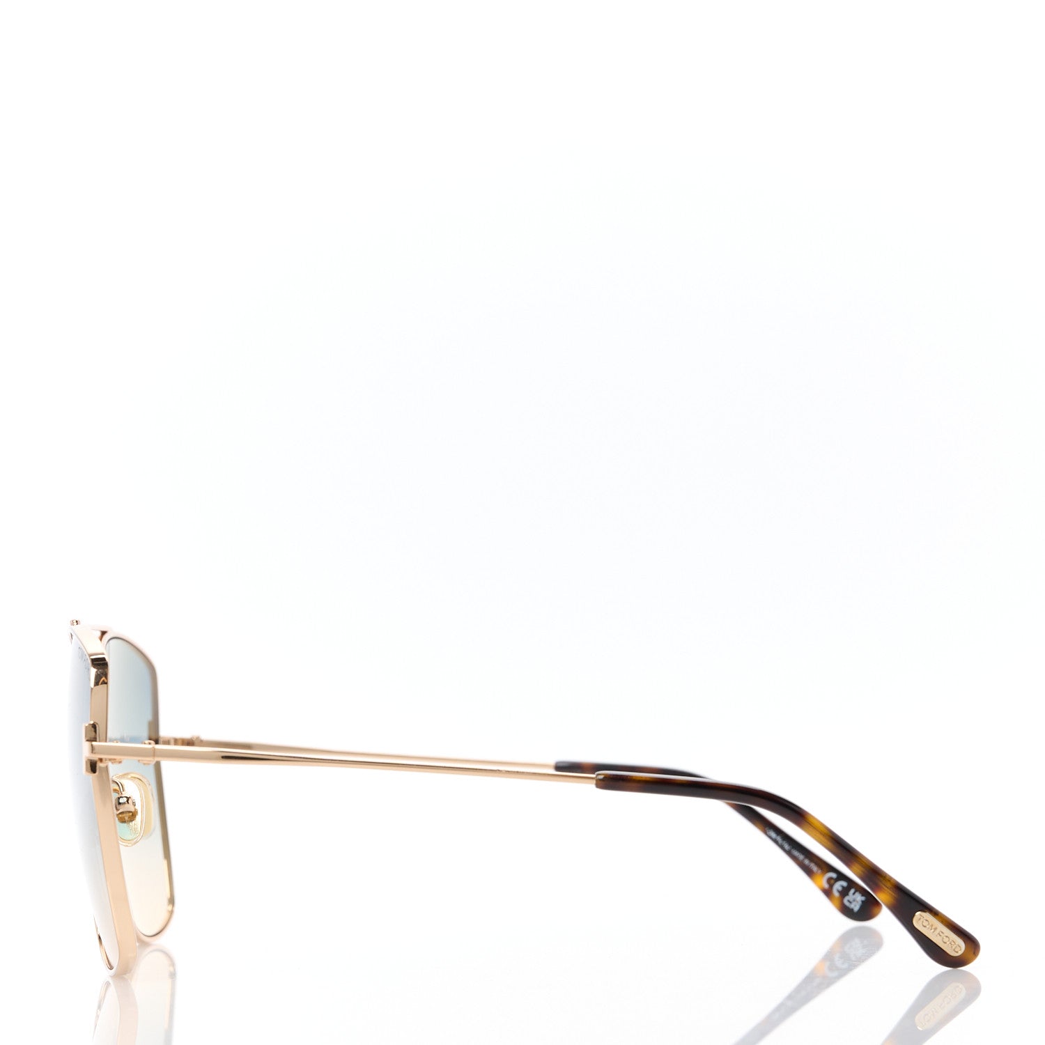 Tom Ford Reggie Aviator Sunglasses TF838 Shiny Rose Gold 3 of 8