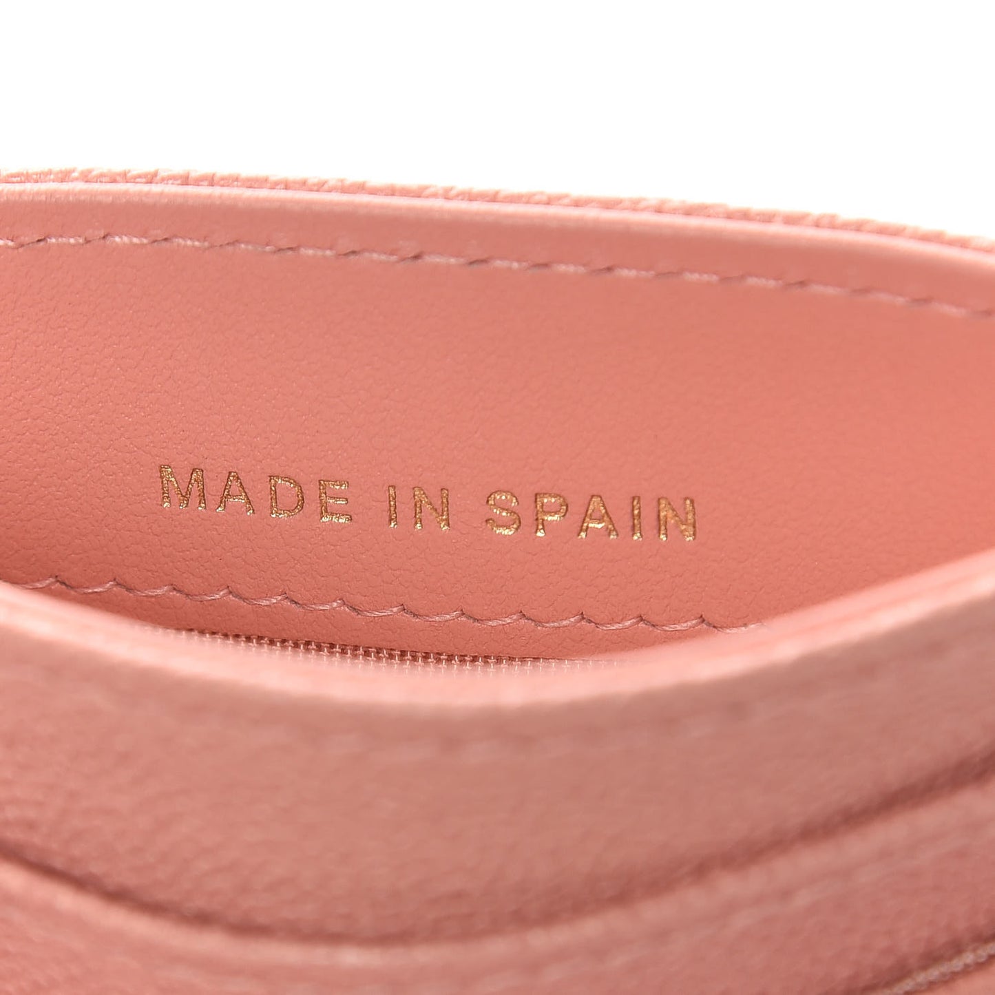 Caviar Quilted Boy Card Holder Light Pink