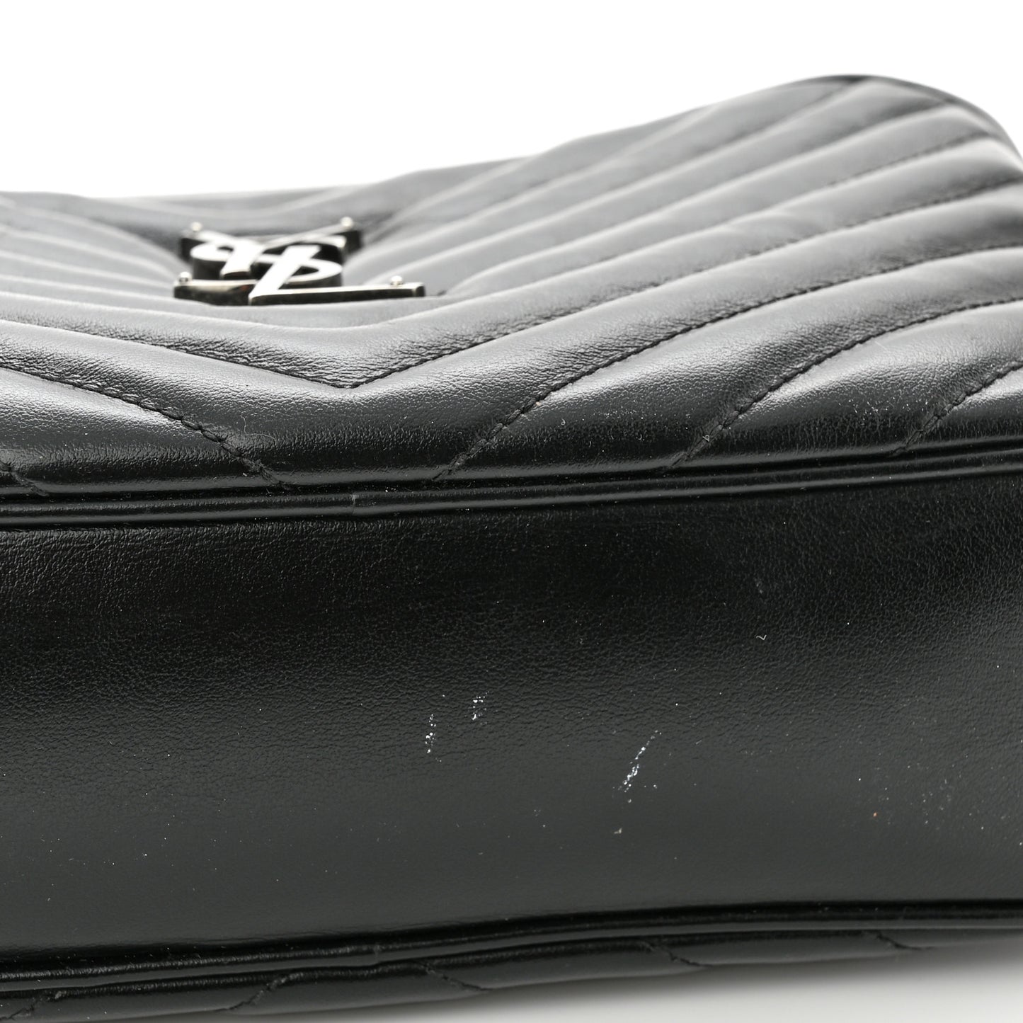 Calfskin Matelasse Monogram Lou Camera Bag Black