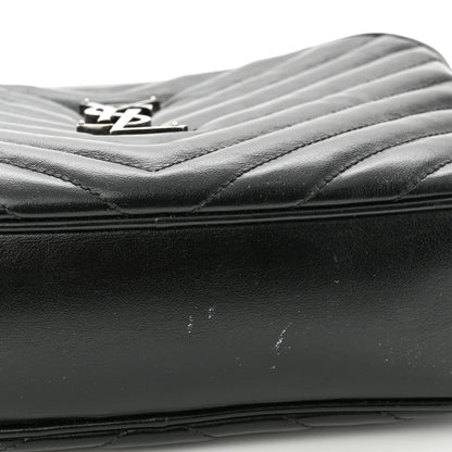 Saint Laurent Calfskin Matelasse Monogram Lou Camera Bag Black 11 of 11