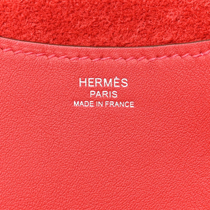 Hermes Taurillon Clemence Swift In-The-Loop 23 Bag Vermillion 6 of 12
