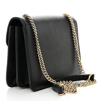 Gucci Dollar Calfskin Small Interlocking G Shoulder Bag Black 3 of 13