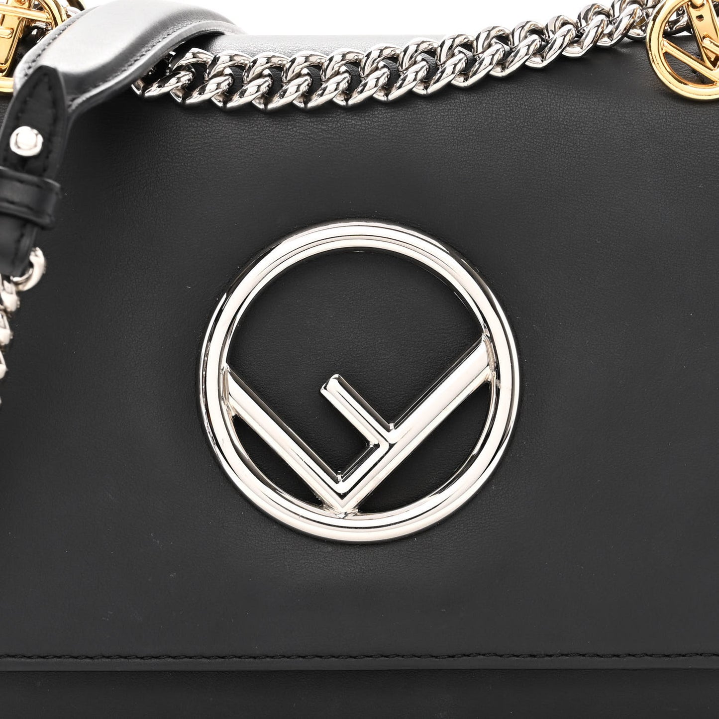 Vitello Century Opaco F is Fendi Small Kan I Shoulder Bag Black