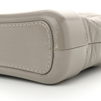 Chanel Aged Calfskin Quilted Small Gabrielle Hobo Grey 10 of 14