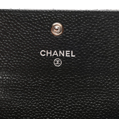 Chanel Caviar Quilted Flap Card Holder Black 5 of 8