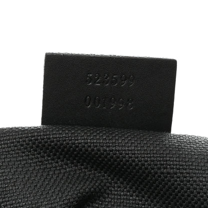 Gucci GG Supreme Monogram Web Small Flat Messenger Bag Black Grey 7 of 12