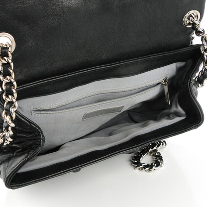 Chanel Washed Lambskin Quilted Medium Chain Around Messenger Black 5 of 7