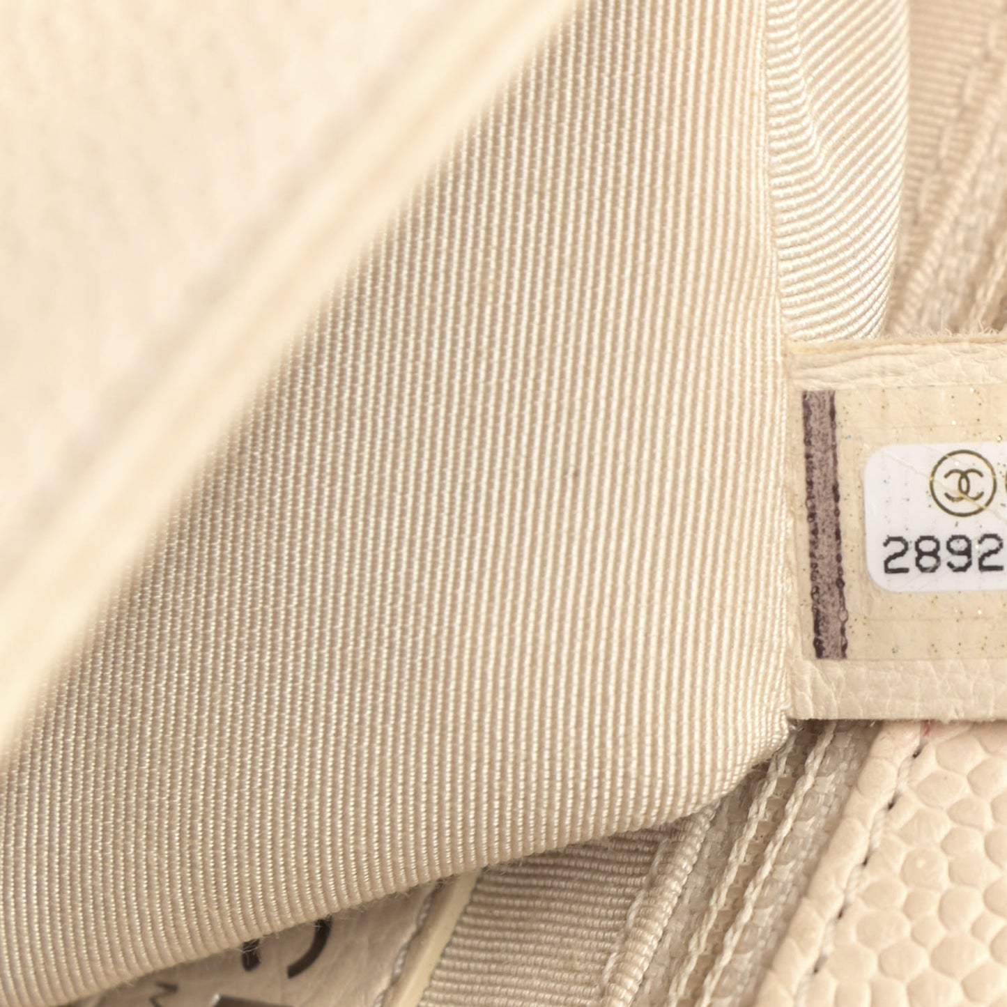 Caviar Chevron Quilted New Medium Boy Flap Beige