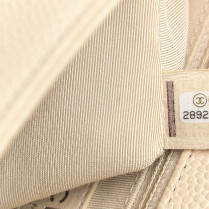 Chanel Caviar Chevron Quilted New Medium Boy Flap Beige 6 of 15