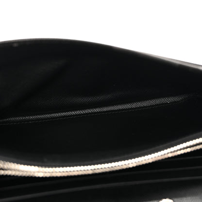 Prada Saffiano Print Metal Oro Chain Wallet Marmo Dis Camouflage 5 of 12