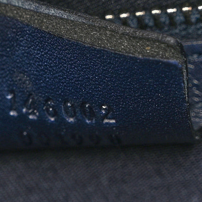 Gucci Patent Horsebit Embossed Treasure Boston Black Blue 6 of 10