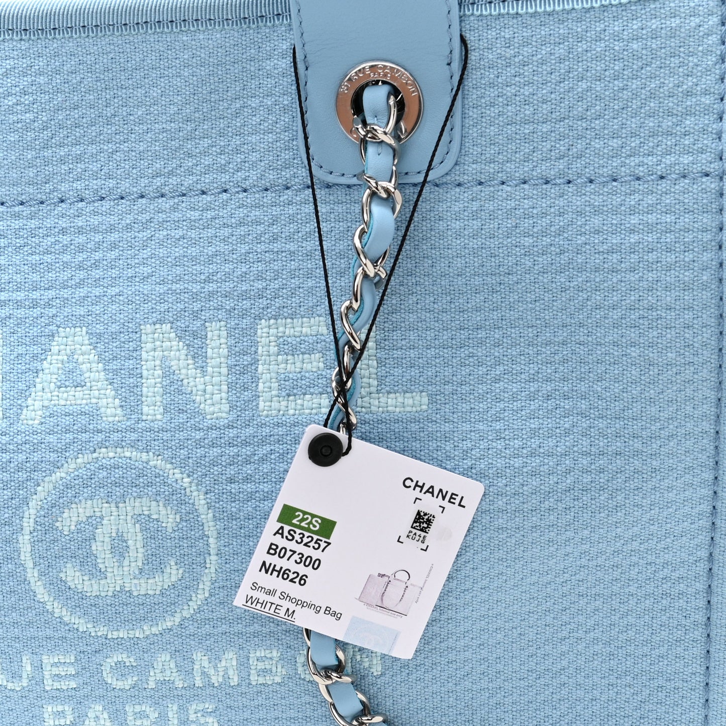 Mixed Fibers Small Deauville Tote Light Blue