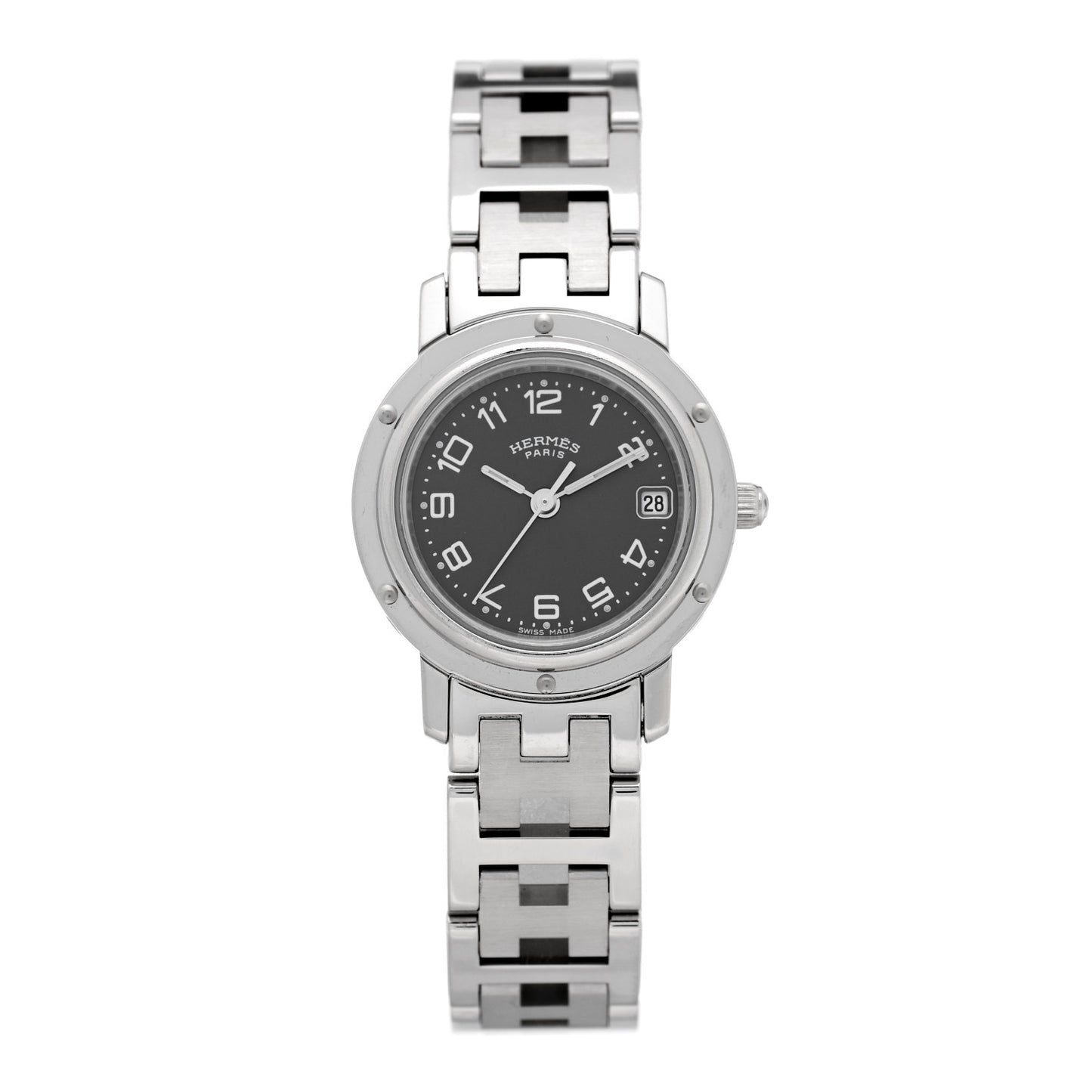 Stainless Steel 24mm Clipper Quartz Watch Grey