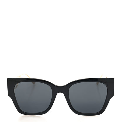 Christian Dior CHRISTIAN DIOR Rectangular 30 Montaigne 1 Sunglasses Black Gold 2 of 8