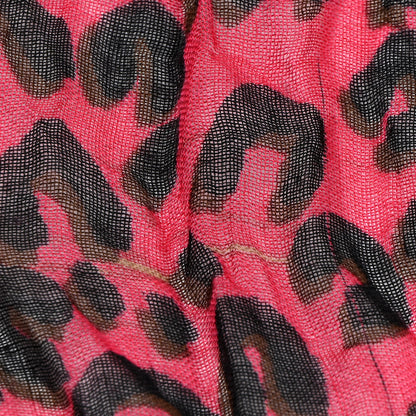 Louis Vuitton Cashmere Silk Leopard Etole Stole Marron Multicolor 6 of 9