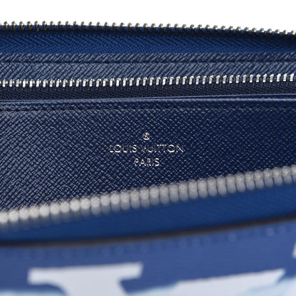 Louis Vuitton Monogram Escale Zippy Wallet Blue 6 of 6