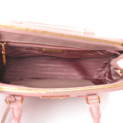 Prada Saffiano Mini Galleria Double Zip Tote Orchidea 5 of 10