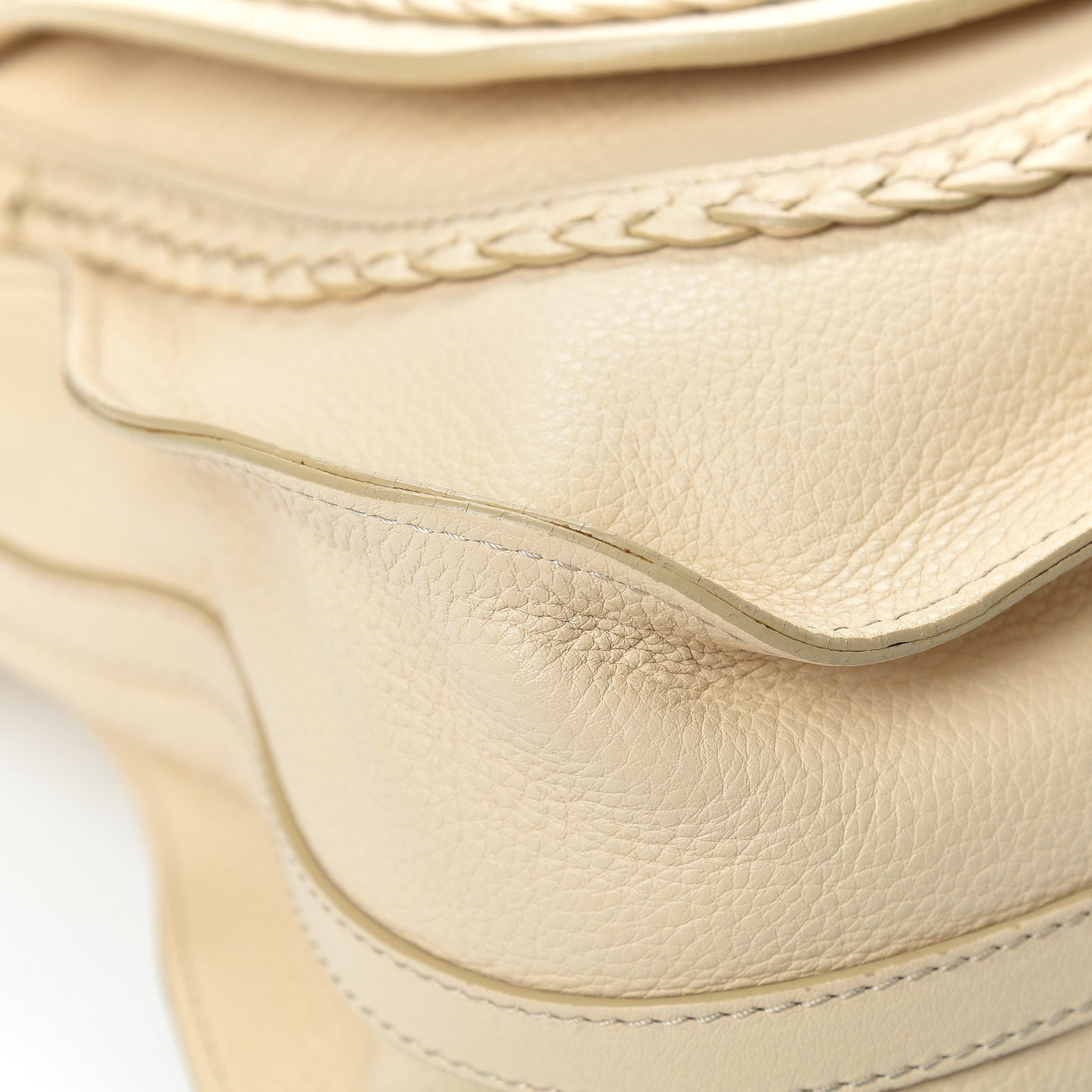 Calfskin Braided Medium Marcie Satchel Natural