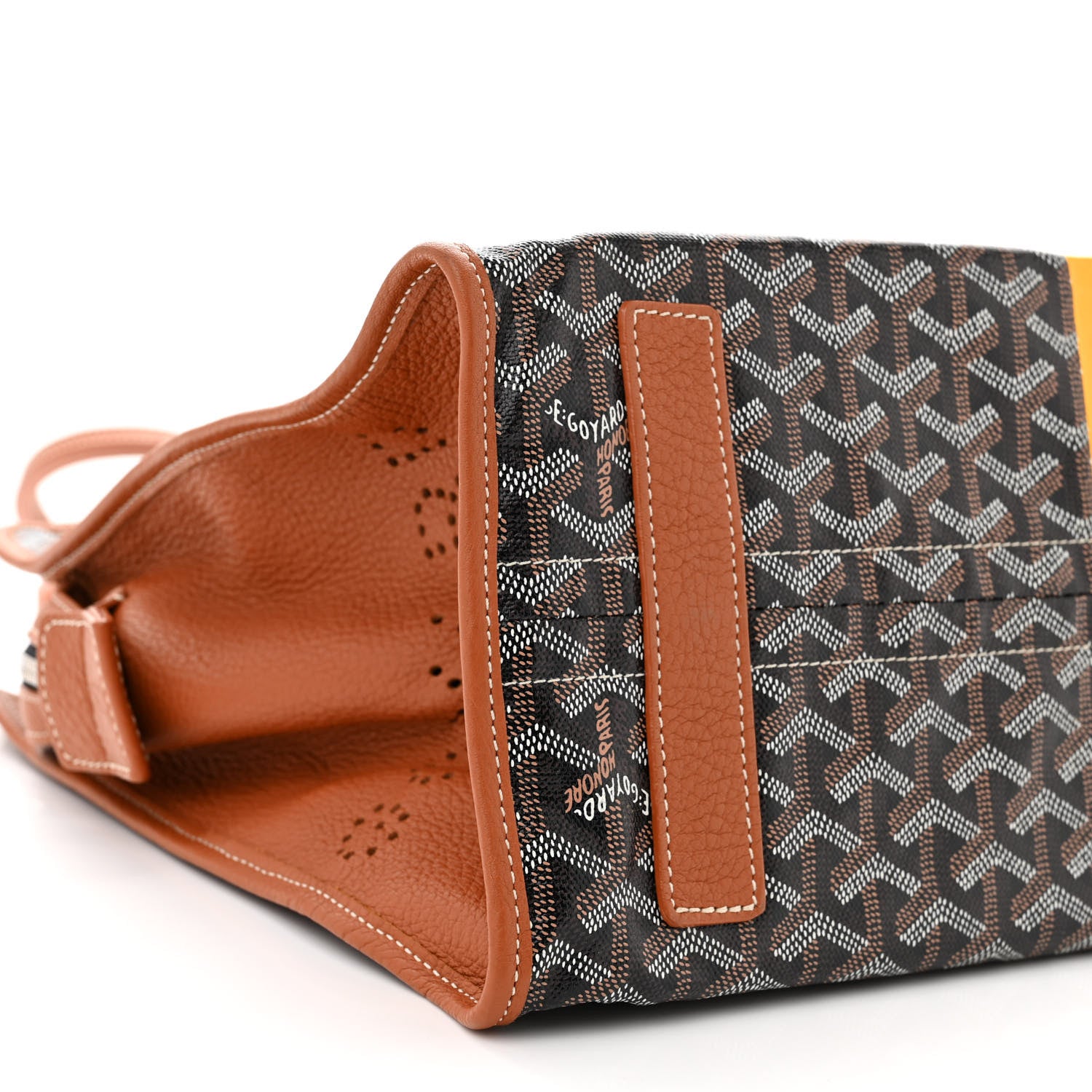 Goyard Goyardine Sac Hardy Pet Carrier PM Black Gold 9 of 10
