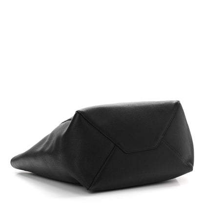 Celine Soft Grained Calfskin Medium Belt Cabas Phantom Black 4 of 12