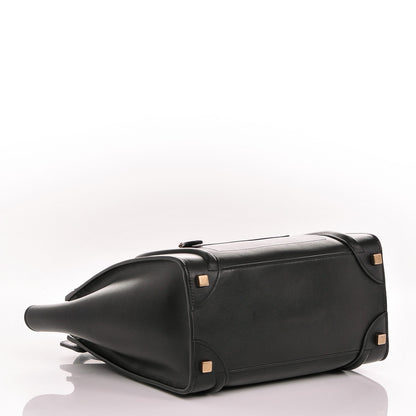 Celine Smooth Calfskin Micro Luggage Black 4 of 6
