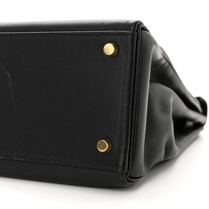 Hermes Swift Kelly Retourne 32 Black 10 of 20