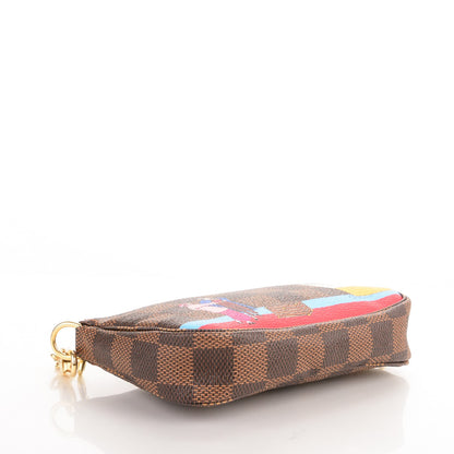 Louis Vuitton Damier Ebene 2016 Christmas Animation Mini Pochette Accessories 4 of 7
