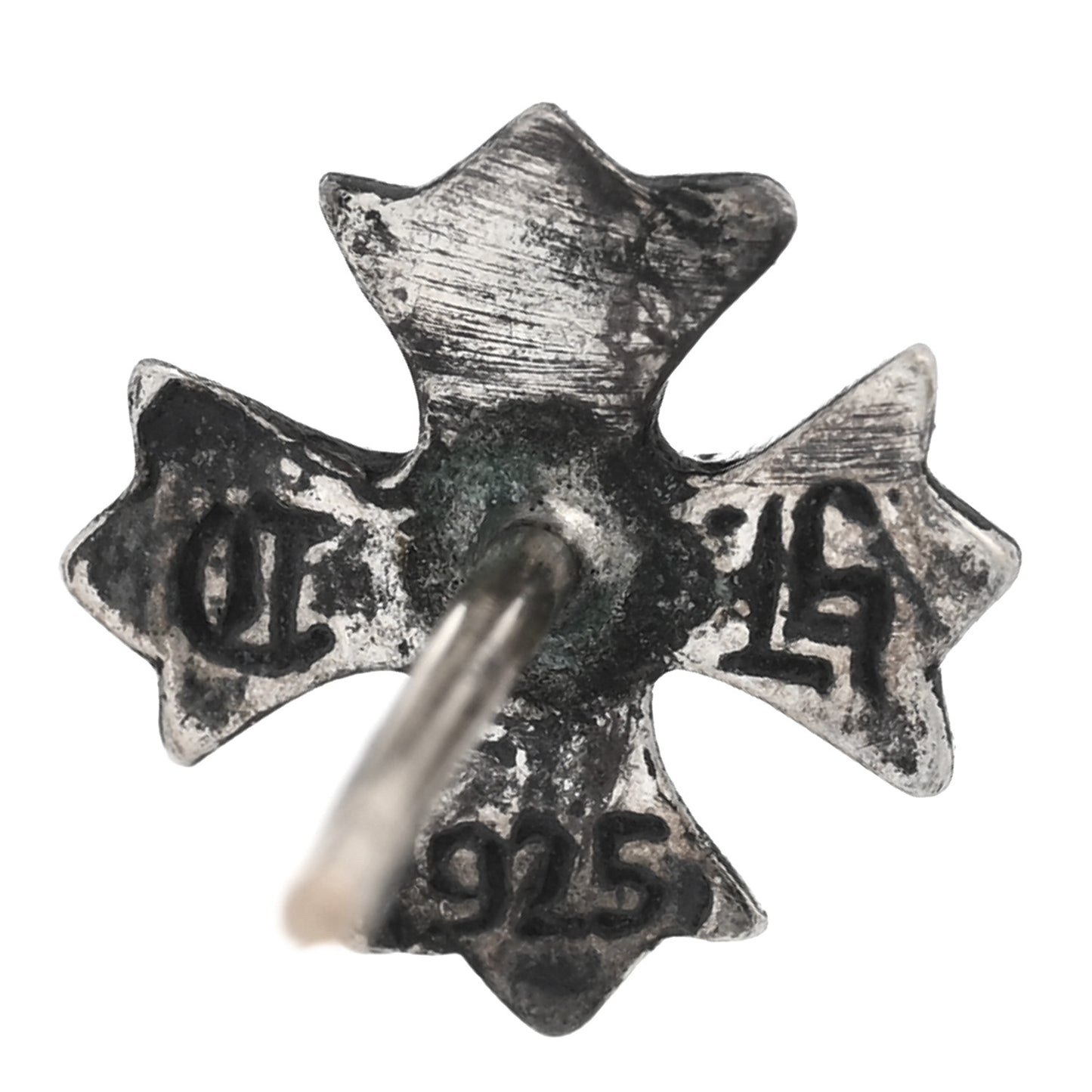 Sterling Silver Maltese Cross Single Earring