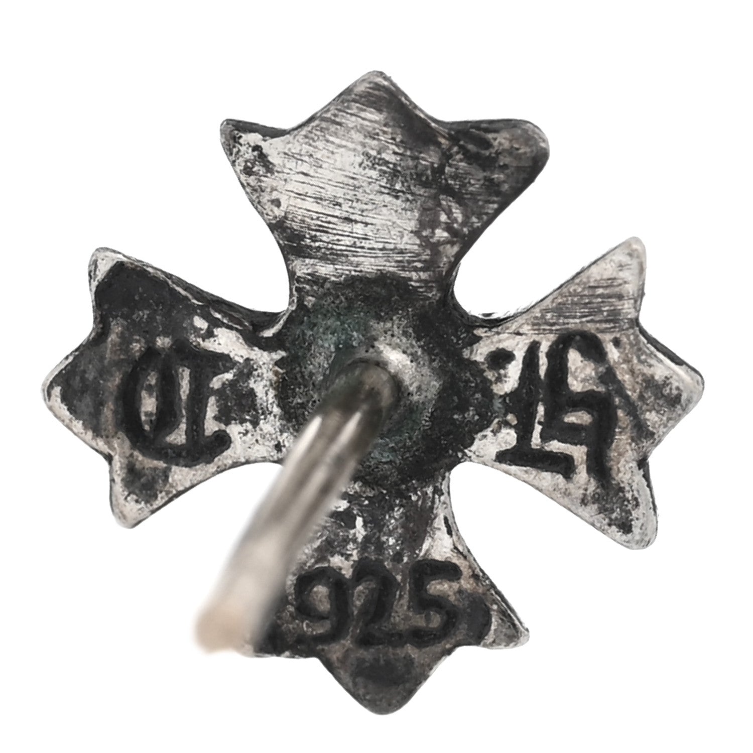 Chrome Hearts Sterling Silver Maltese Cross Single Earring 4 of 4