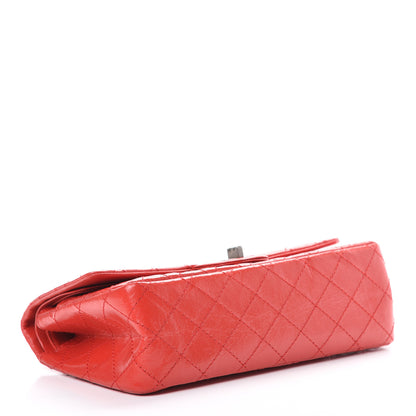 Chanel Patent Distressed Calfskin Quilted 2.55 Reissue 225 Flap Red 3 of 11