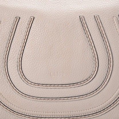 Chloe Calfskin Medium Marcie Round Zip Crossbody Bag Angora Beige 10 of 10