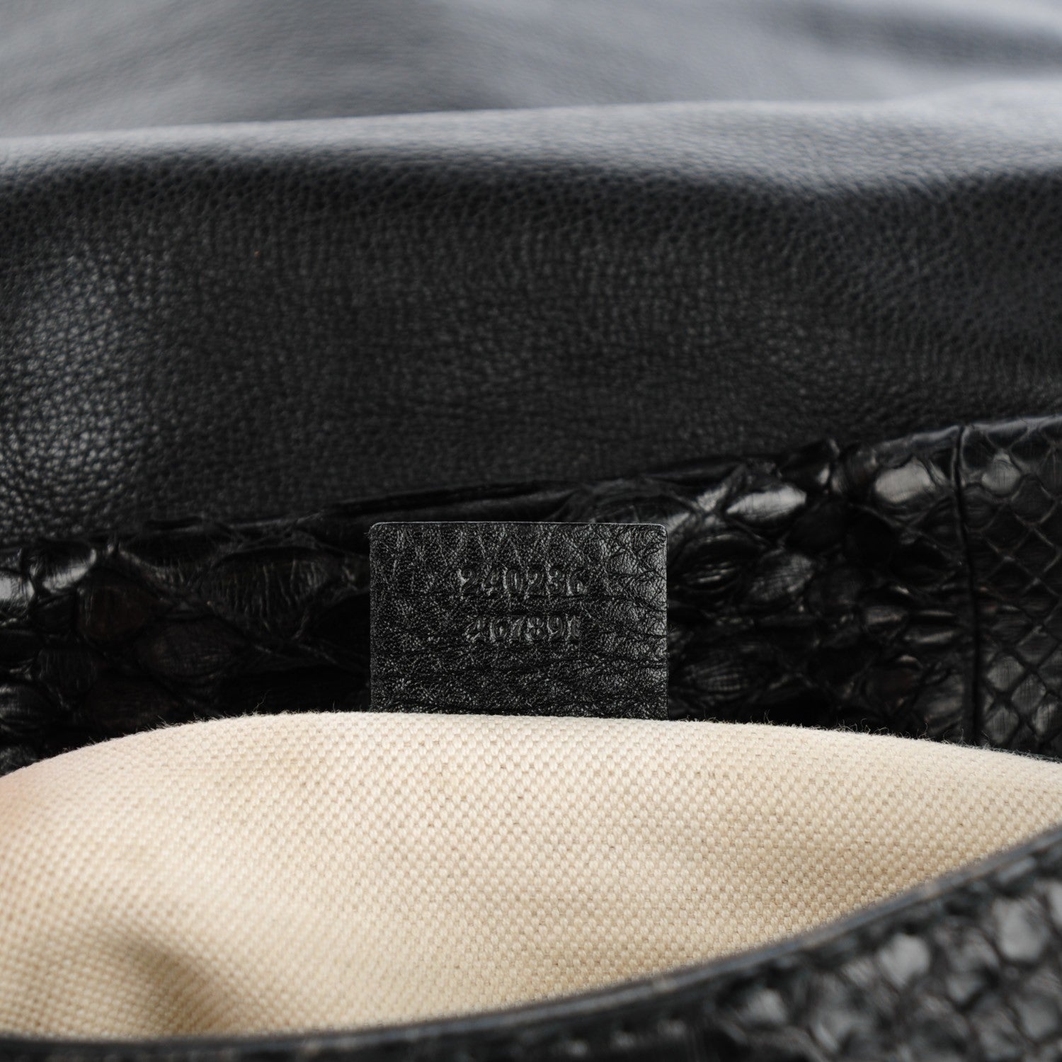 Gucci Python Large Techno Horsebit Shoulder Flap Bag Black 7 of 7