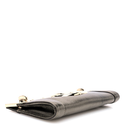 Gucci Calfskin Britt Clutch Pewter 4 of 9