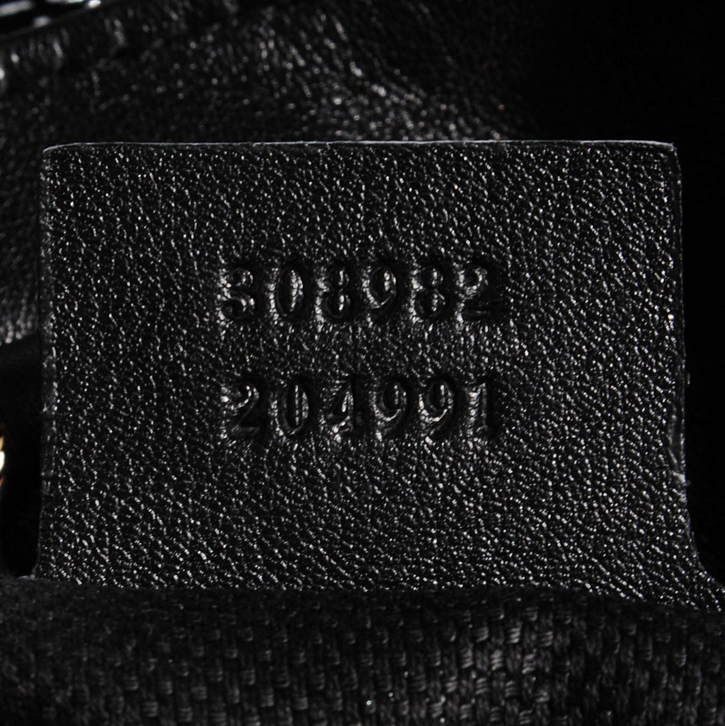 Patent Medium Soho Chain Shoulder Bag Black
