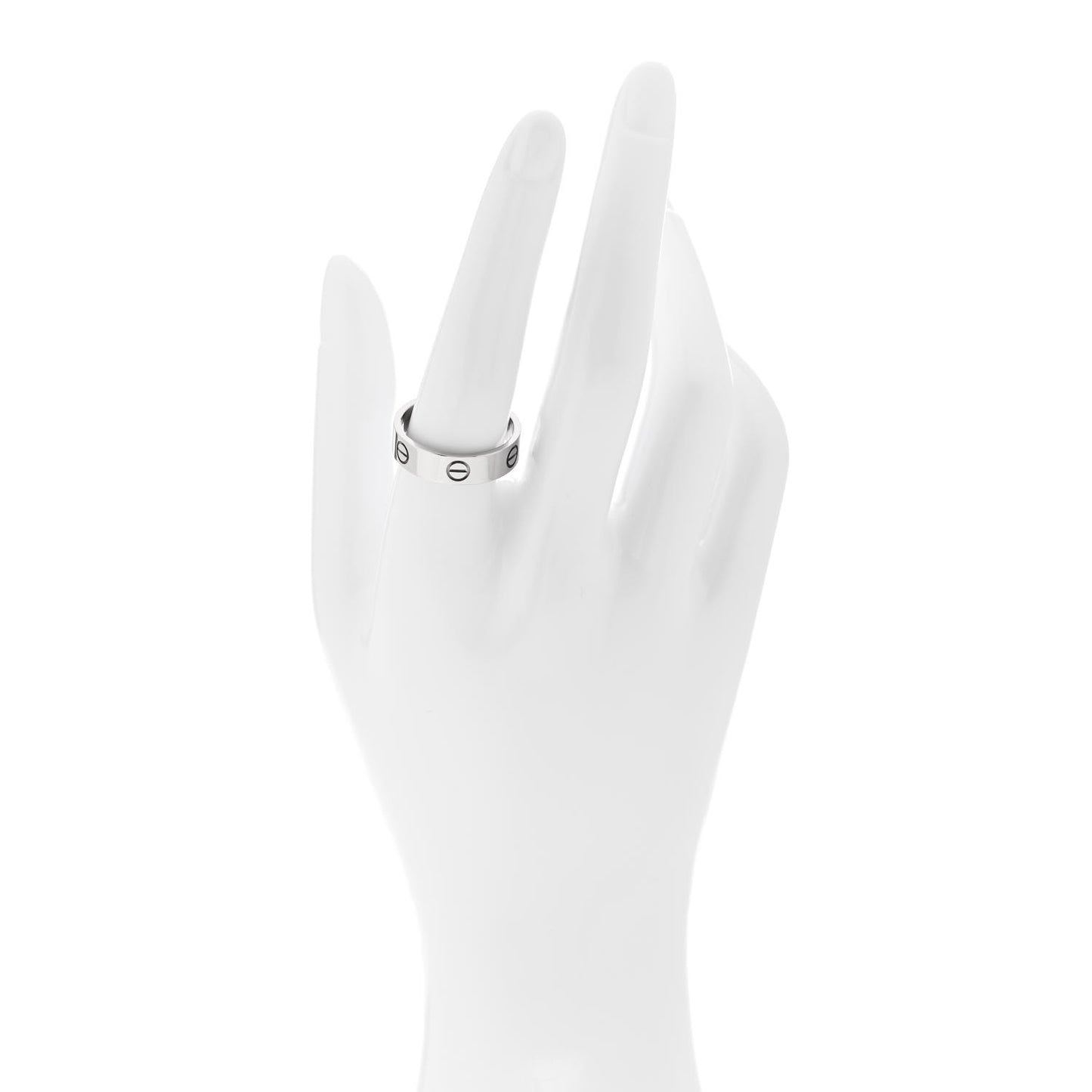 18K White Gold 5.5mm LOVE Ring 59 8.75