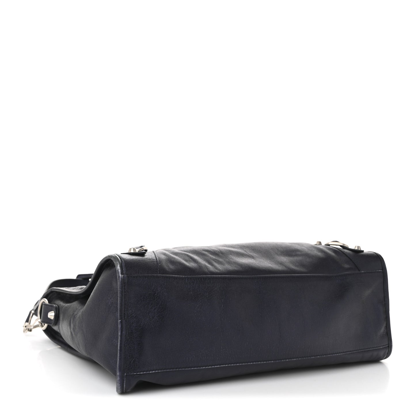 Metallic Agneau Classic Silver Hardware City Maree