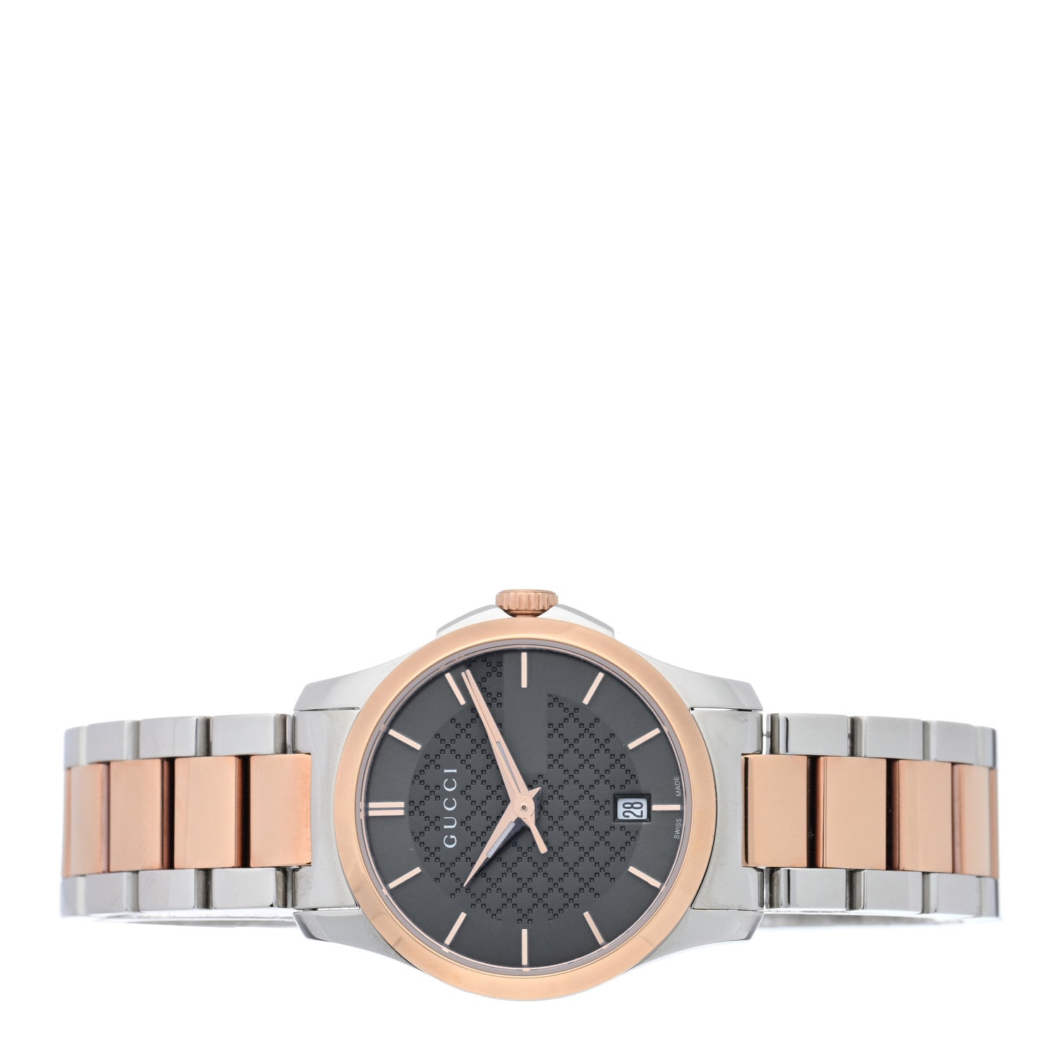 Gucci Stainless Steel 27mm G-Timeless Two Tone Quartz Watch Black 2 of 5