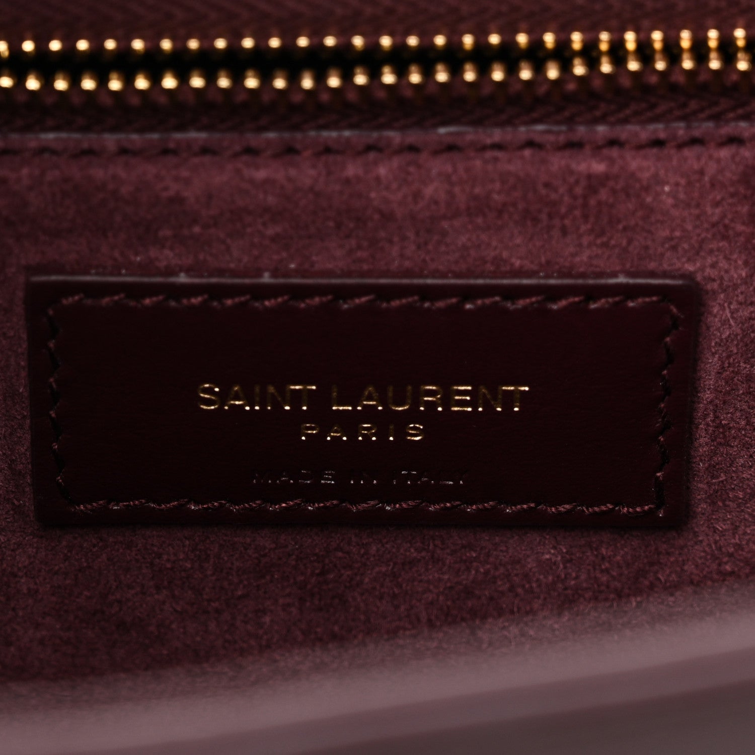 Saint Laurent Patent Le 5 A 7 Hobo Bordeaux 6 of 10