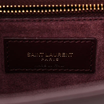 Saint Laurent Patent Le 5 A 7 Hobo Bordeaux 6 of 10