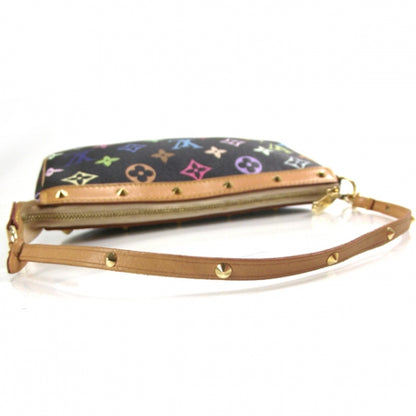 Louis Vuitton Monogram Multicolor Pochette Accessories Black 4 of 8